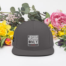 Load image into Gallery viewer, Jesus Only Snapback Hat