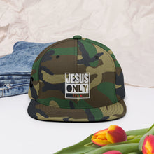 Load image into Gallery viewer, Jesus Only Snapback Hat
