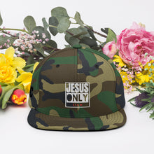 Load image into Gallery viewer, Jesus Only Snapback Hat