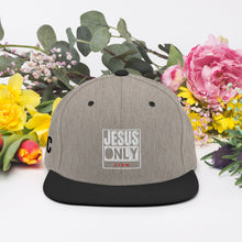 Load image into Gallery viewer, Jesus Only Snapback Hat