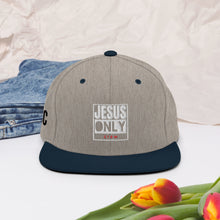 Load image into Gallery viewer, Jesus Only Snapback Hat