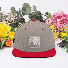 Load image into Gallery viewer, Jesus Only Snapback Hat