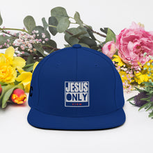 Load image into Gallery viewer, Jesus Only Snapback Hat