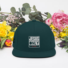 Load image into Gallery viewer, Jesus Only Snapback Hat