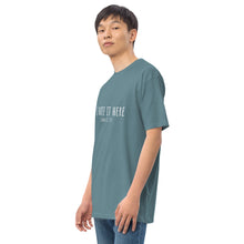Load image into Gallery viewer, I Hate It Here (John 12:25) Men’s premium heavyweight tee