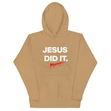 Load image into Gallery viewer, JESUS DID IT. (Hebrews 2:9) Unisex Hoodie