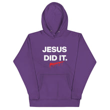 Load image into Gallery viewer, JESUS DID IT. (Hebrews 2:9) Unisex Hoodie