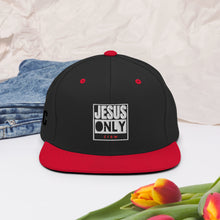 Load image into Gallery viewer, Jesus Only Snapback Hat
