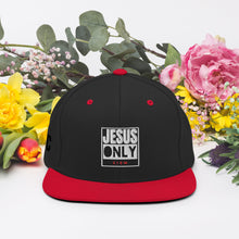 Load image into Gallery viewer, Jesus Only Snapback Hat
