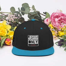Load image into Gallery viewer, Jesus Only Snapback Hat
