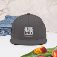 Load image into Gallery viewer, Jesus Only Snapback Hat
