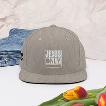 Load image into Gallery viewer, Jesus Only Snapback Hat
