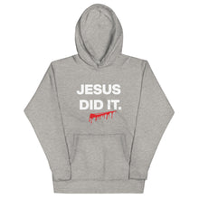 Load image into Gallery viewer, JESUS DID IT. (Hebrews 2:9) Unisex Hoodie
