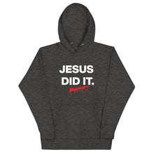 Load image into Gallery viewer, JESUS DID IT. (Hebrews 2:9) Unisex Hoodie
