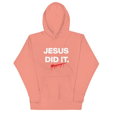 Load image into Gallery viewer, JESUS DID IT. (Hebrews 2:9) Unisex Hoodie
