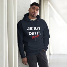 Load image into Gallery viewer, JESUS DID IT. (Hebrews 2:9) Unisex Hoodie
